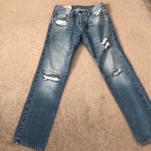 Mens slim straight jeans